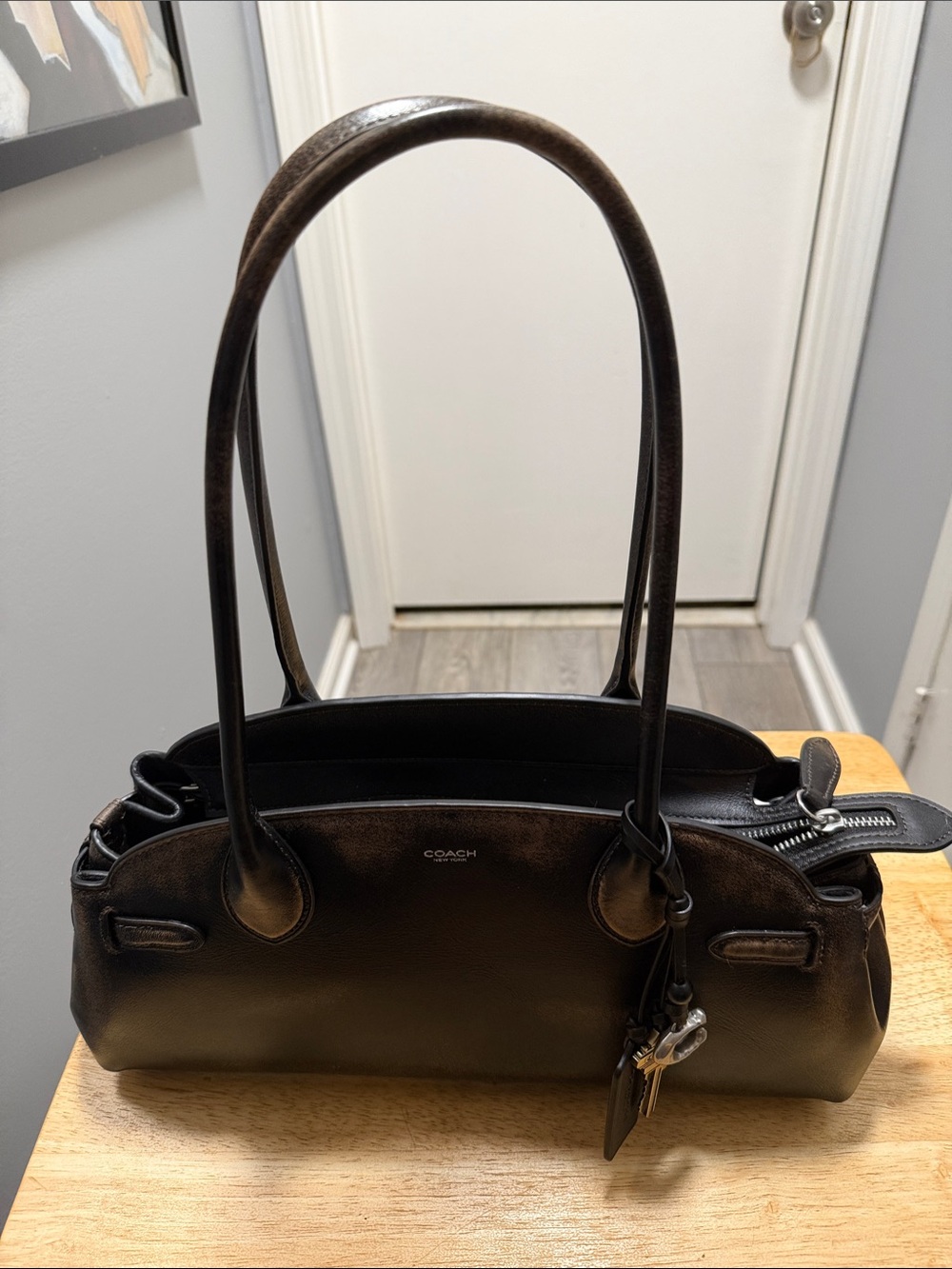 Coach 34 Empire loved leather.  Only used twice, excellent condition